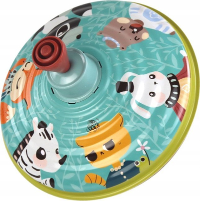 Rrotull lodër metalike LEAN Toys Animals, madhësi e madhe, shumëngjyrëshe