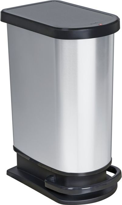 Kosh plerash me pedale Rotho Mono Paso, 50L, soft close, inox i zi