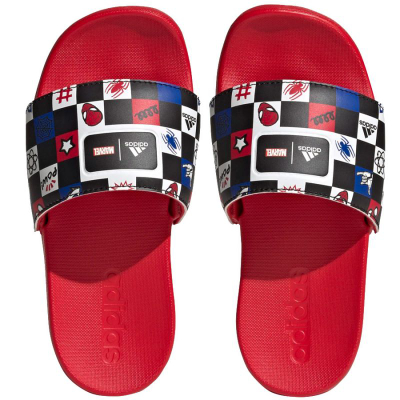 Shapka Adidas Adilette Comfort Spiderman K Jr HP7758, për kalamaj, të kuqe