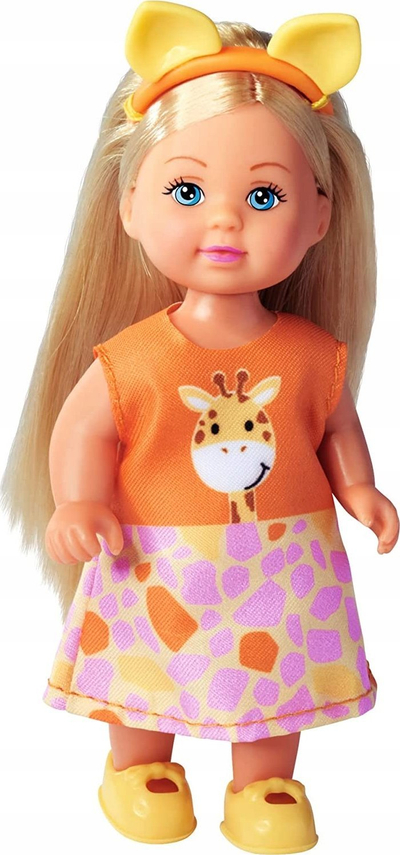 Kukull lodër Simba Evi Love Cutie, 12 cm, me rroba kafshe, shumëngjyrëshe