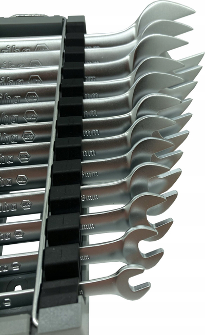 Set çelësa të hapur Wiha, 12 copë, 6–32 mm, krom vanadium