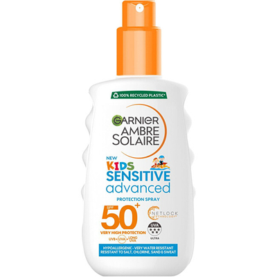 Sprej mbrojtës ndaj diellit Garnier SPF 50+ Ambre Solaire Protection Spray, 150 ml