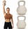 Тег kettlebell ACTIGET, 10kg, обложен со гума, беж