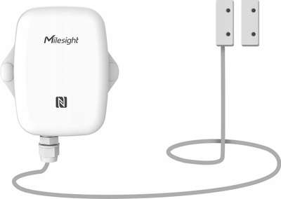 Senzor sigurie Milesight EM300-MCS, magnetik për dyer dhe dritare, sistem alarmi, i bardhë