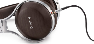 Слушалки Denon AH-D5200 Over-Ear Hi-Fi, сребрени/кафени