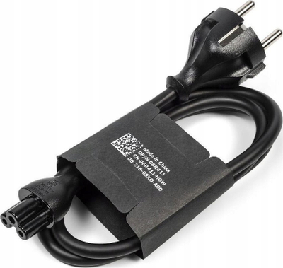 Kabllo rryme Dell C5, 1m, 2 pin, e zezë