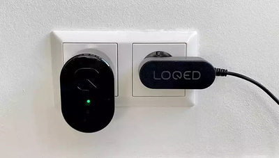 Сет за полнење Loqed Powerkit, 8 полначливи батерии, кабел 3 m, црн