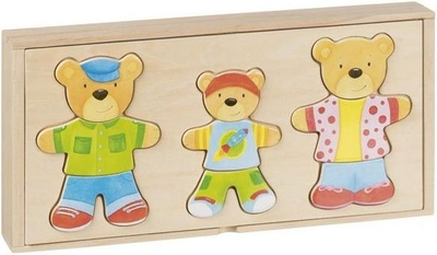 Lojë edukative Goki Puzzle Teddy Bears