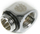 Adapter ftohjeje uji Bitspower BP-WTP-C39, 1/4", këndor, argjendtë