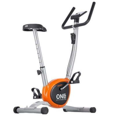 Biçikletë palesre One Fitness RW3011, fren mekanik, kompjuter trajnimi, gri portokalli