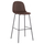 Stol bari Vincent 47x46x104Hcm (HM8579.23), kaftë/ zezë