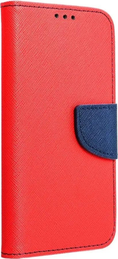Kapak libri OEM Fancy Book për iPhone 14 Pro, me xhepa për karta, i kuq dhe blu e errët