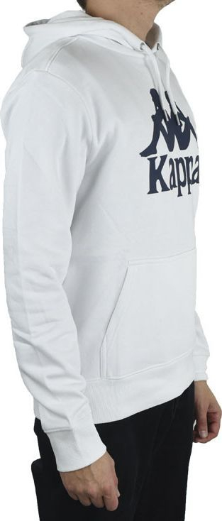 Bluzë me kapuç Kappa Taino Hooded M 705322 001, për burra, pambuk, e bardhë