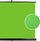 Perde green screen me tripod, 148 x 185 cm, portative, jeshile
