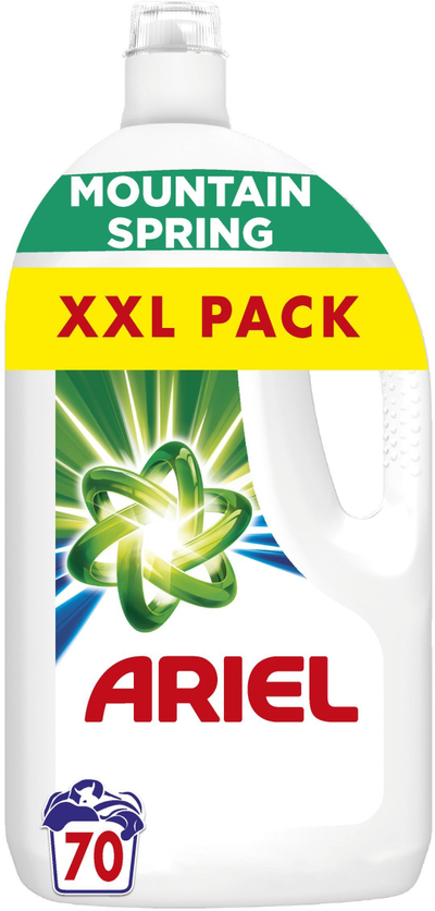 Detergjent xheli për rroba Ariel Mountain Spring, 3.5L, aromë e freskët