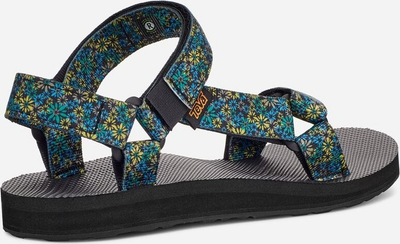 Sandale hiking Teva Original Universal për femra, madhësia 4 UK, blu jeshile