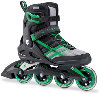 Patina për meshkuj Rollerblade Macroblade, 44, të zeza / gjelbërta