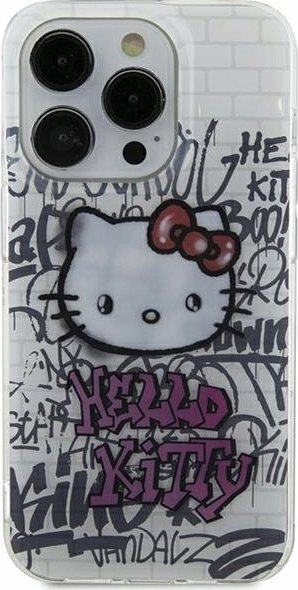 Kapak telefoni Hello Kitty HKHCN61HDGPHT, iPhone 11 XR 6.1", hardcase TPU, i bardhë