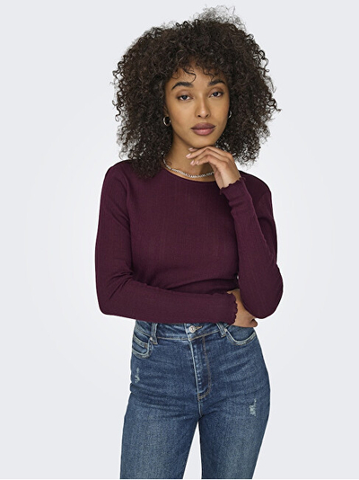 Bluzë për femra ONLY 5715601395855, burgundy