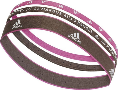Shirit flokësh adidas Hairband 3PP IC6515, set 3 copë, sportiv, shumëngjyrësh