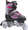 Patina inline Enero Pro LED 4 në 1, nr 34-37, për kalamaj, rozë