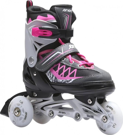 Patina inline Enero Pro LED 4 në 1, nr 34-37, për kalamaj, rozë