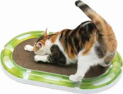 Dërrasë gërvishtëse për mace Catit Senses, ovale, karton, me catnip