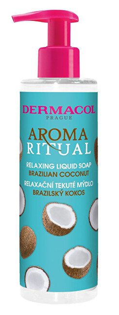 Sapun i lëngshëm për duar Dermacol Aroma Ritual Brazilian Coconut Relaxing Liquid Soap, 250 ml