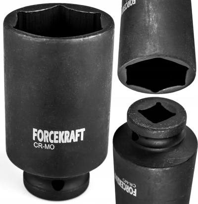Çelës goditës i thellë FORCEKRAFT, 43mm, 3/4", 6-këndor