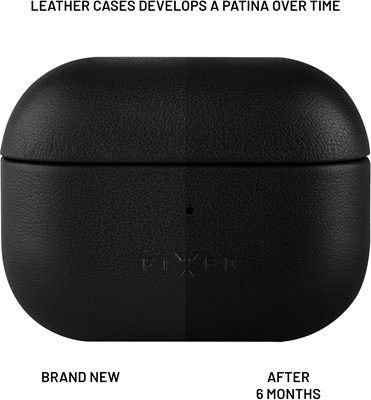 Rast lëkure FIXED PodsLeather për AirPods Pro 2, MagSafe, i zi