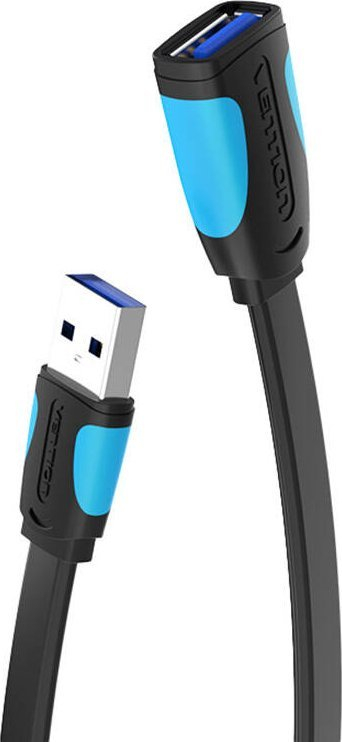Kabllo zgjatues USB 3.0 Vention, 2m, USB A mashkull në femër, i zi