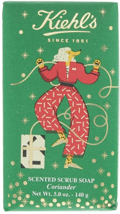 Sapun trupi Kiehl's Scented Scrub Bar Coriander, 140g