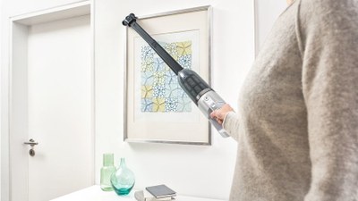 Fshesë me bateri Bosch BBH3ALL28, 2 në 1, AllFloor PowerBrush me LED, gri