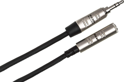 Kabëll zgjatues audio Hosa HXMM-010, 3.5mm TRS, 1m, i zi