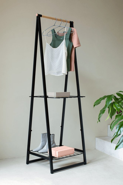 Varëse rrobash Brabantia Soft Touch, set 3 copë, çelik, bardhë dhe e zezë
