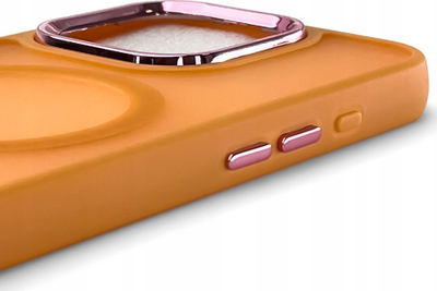 Kllëf MagSafe Fashion Case për Apple iPhone 16, TPU, mat, portokalli e çelur