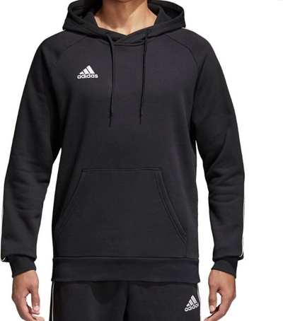 Bluza Adidas Core18 me kapuç, e zezë, për çuna, nr. M (CE9068)