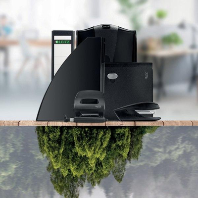Kosh letre LEITZ Recycle, 15L, plastikë e ricikluar, i zi