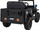 Makina elektrike lodër Retro Military 4x4, 12V, telekomandë, jeshile ushtarake