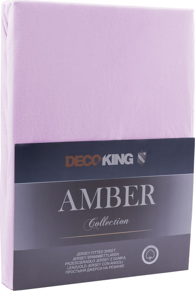 Çarçaf fitted DecoKing Amber, jersey, 200 x 200 cm, vjollcë