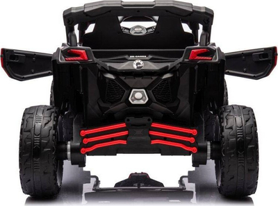 Makina elektrike për kalamaj Lean Toys Buggy Can-am DK-CA003, 24V, 2 ulëse, e kuqe