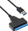 Adapter Akyga AK-CA-86, SATA III 22-pin në USB 3.0, 30cm, i zi