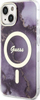 Këllëf telefoni Guess Golden Marble MagSafe për iPhone 14, 6.1", lejla
