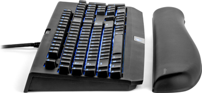 Mbështetëse kyçi Kensington ErgoSoft K52798WW, për tastierë mekanike, xhel, e zezë