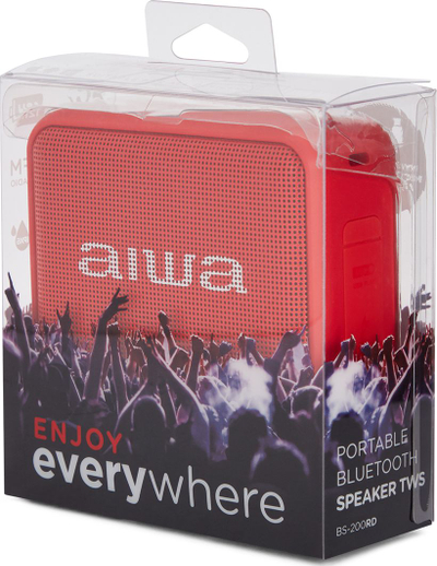 Altoparlant portativ Aiwa BS-200, Bluetooth, i kuq