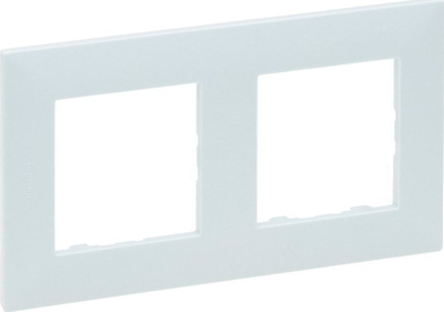 Kornizë dyshe Legrand Niloe Step, montim horizontal vertikal, 86x157 mm, mint