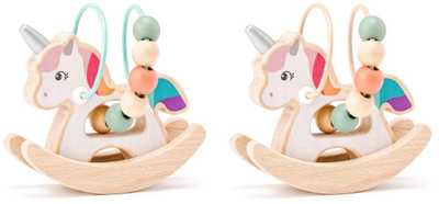 Lodër labirint druri Woodyland Unicorn, edukative, shumëngjyrëshe