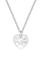 Qafore për femra CRYSTalp Lovely Heart 3048.CAB.R, 42cm, e argjendtë/transparente
