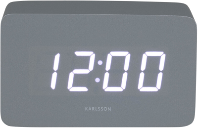 Orë me alarm LED Karlsson, e hirtë