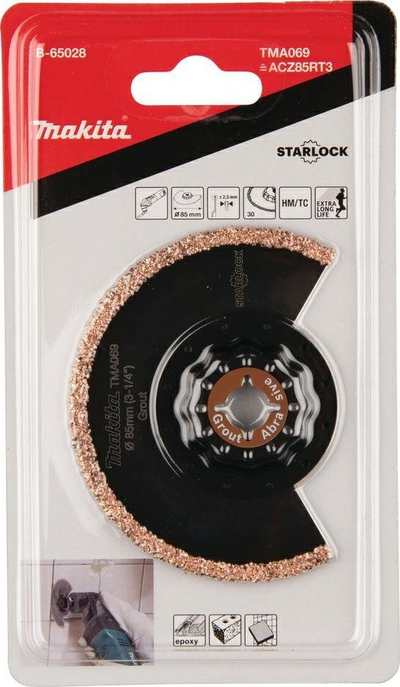 Teh segment sharrë Makita TMA069, 85mm, grits 30, HM TC